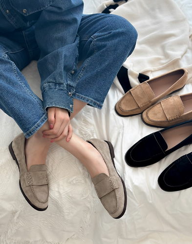 [돈피가죽] 루나 페니 로퍼 3cm (829C7)