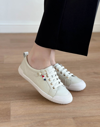 [소가죽] 미닌멀 벨트 스니커즈 2cm (116X5)